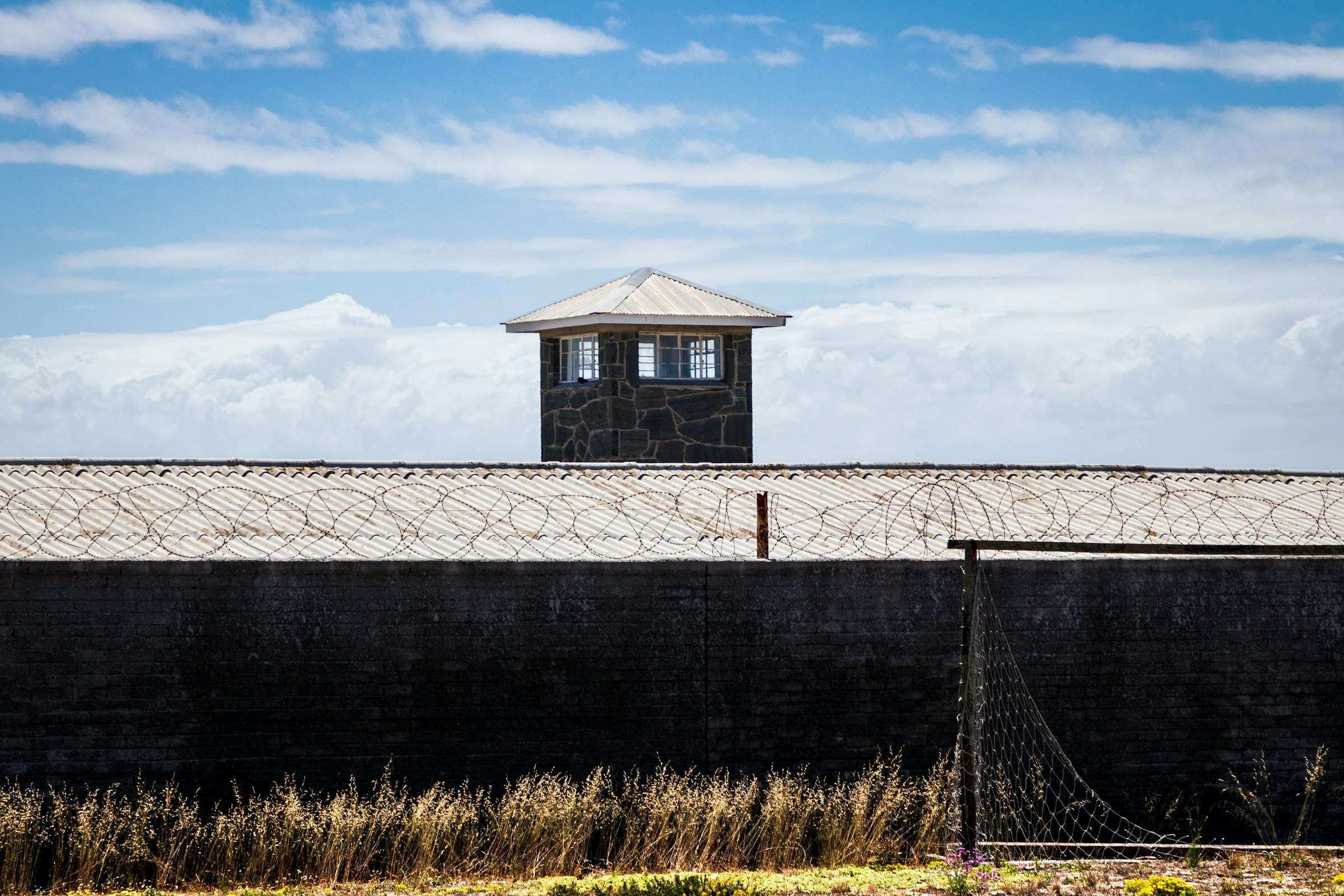 Stone prison building on Robben Island
